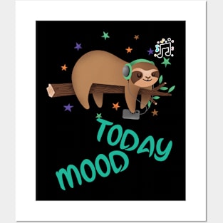 Lazy day,sloth day,relaxing day,sleepy day. Posters and Art